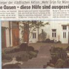 Zeitungsbericht zum Bayerischen Wohnbaupreis 2005 Japanischer Garten - Entworfen von gründesign und inspired by nature